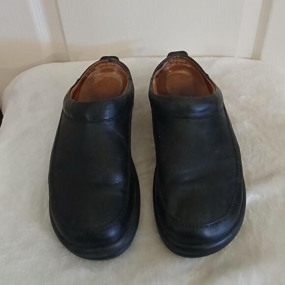Birkenstock Footprints Ashby Black Leather Slip On Clogs EU 42 Grunge Preppy main image 8
